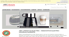 Desktop Screenshot of abc-lifestyle.de