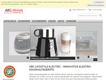Tablet Screenshot of abc-lifestyle.de